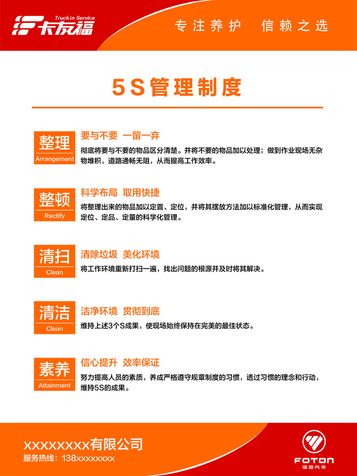 5S管理制度