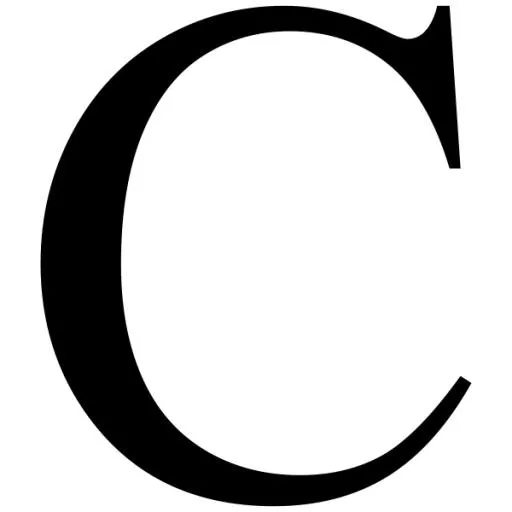 字母C PNG免抠(600x600)