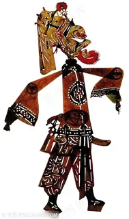 威武的人皮影戏中国风图片