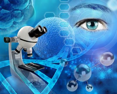 科技医疗主题与DNA图