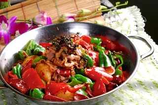干锅美食焖锅湘菜麻辣香辣纸锅干锅鸡杂