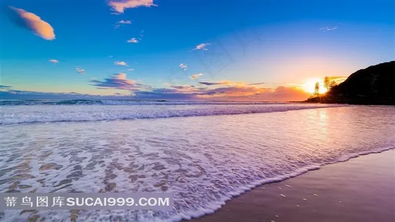 海滩日出摄影风景图片 海滩日出摄影风景图片