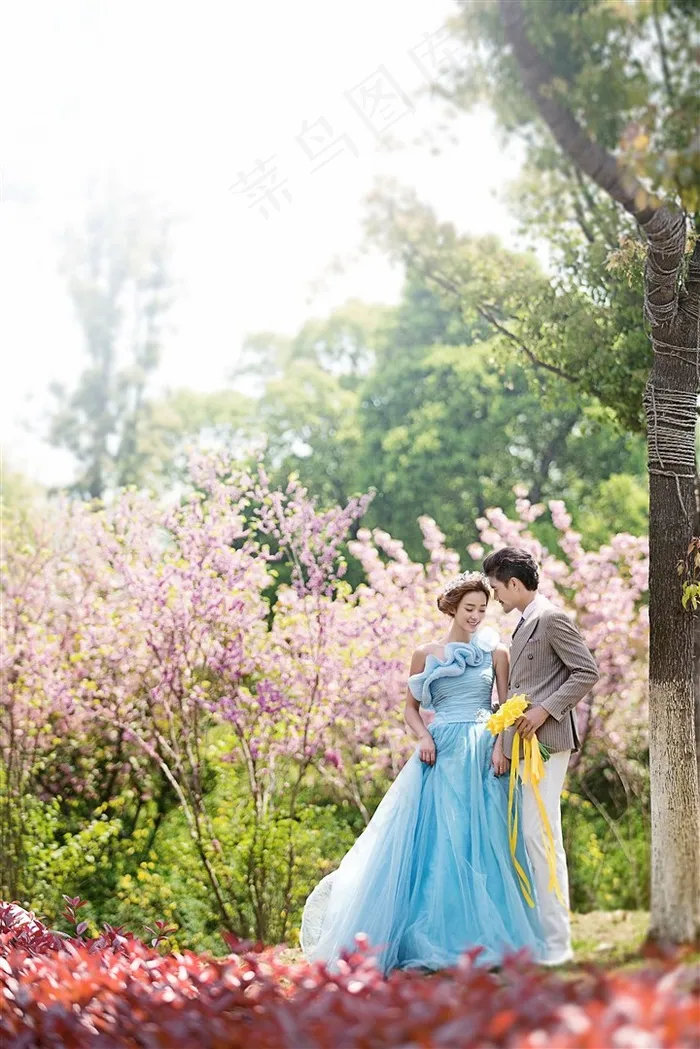 幸福恋人桃花园婚纱外拍高清写真