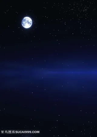 夜空中的圆月摄影