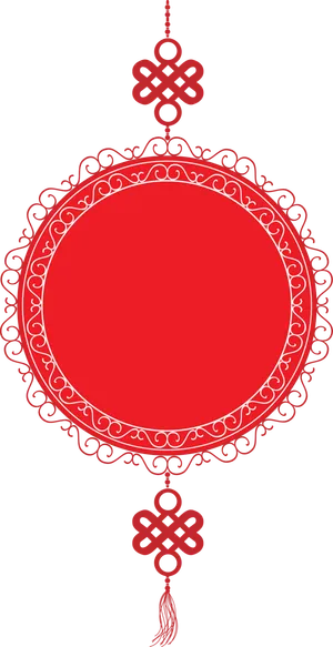 红色平安结中国结免扣素材