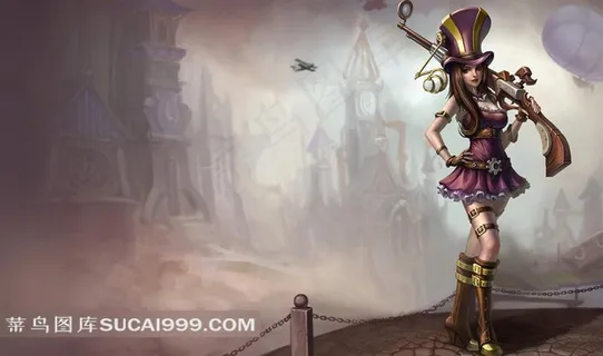 LOL 英雄联盟 游戏人物 皮城女警 凯特琳 国服官方皮肤 高清壁纸 LOL 英雄联盟 游戏人物 皮城女警 凯特琳 国服官方皮肤 高清壁纸