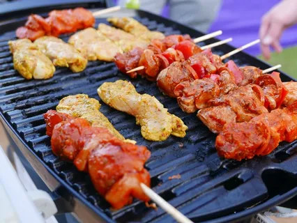烧烤鸡肉串图片 烧烤鸡肉串图片