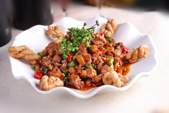川菜湘菜高清菜谱 鲜椒焖兔