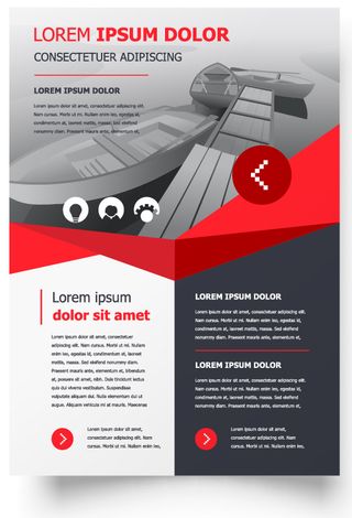 包装宣传册设计模板传单页抽象商务宣传册A4模板创意封面趋势宣传