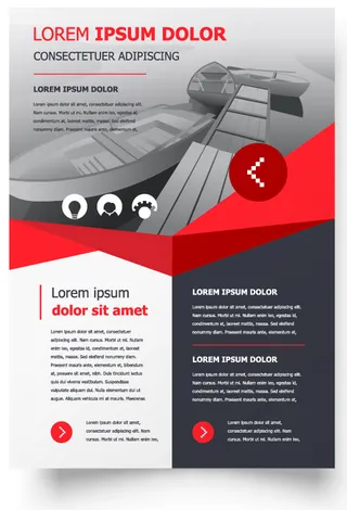 包装宣传册设计模板传单页抽象商务宣传册A4模板创意封面趋势宣传