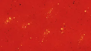 红色年会新年大气金点分散背景