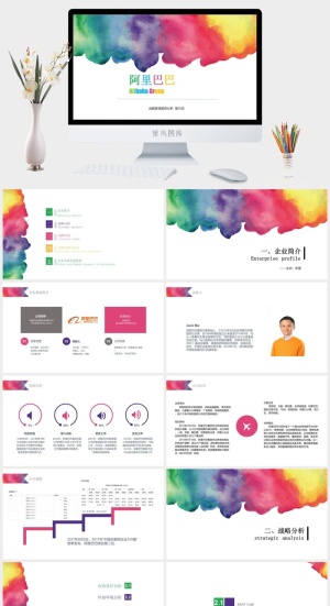 公司企业战略管理PPT模板预览图