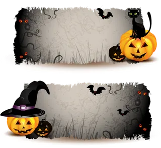 万圣节边框万圣节元素聊天框