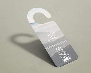 高端民宿酒店品牌VI智能贴图样机PSD设计模板