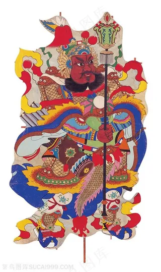 门神包公风筝纸鸢民俗节日图片