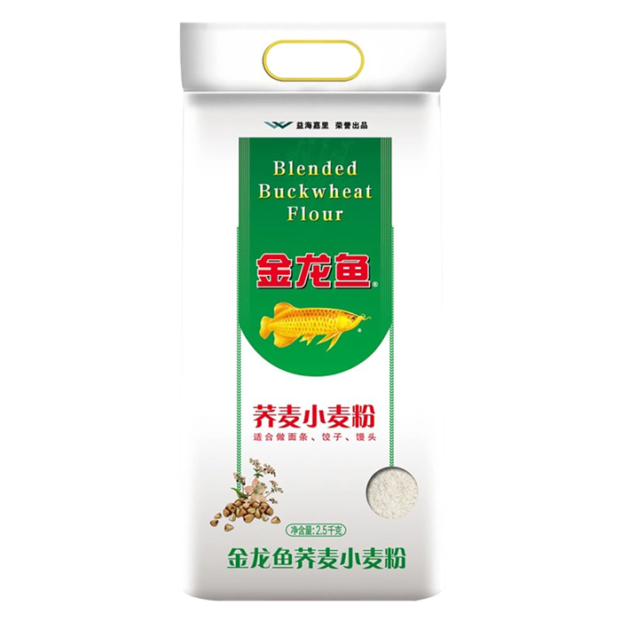 金龙鱼荞面小麦粉2.5千克超市商品白底图免抠实物摄影png格式图片透明底