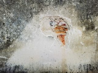 灰白墙面裸砖工业风背景