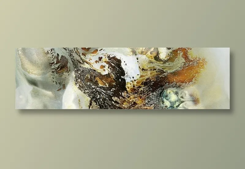 水墨意境抽象油画写意山水画