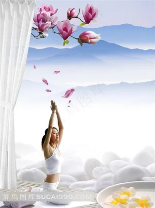 水疗SPA按摩美女