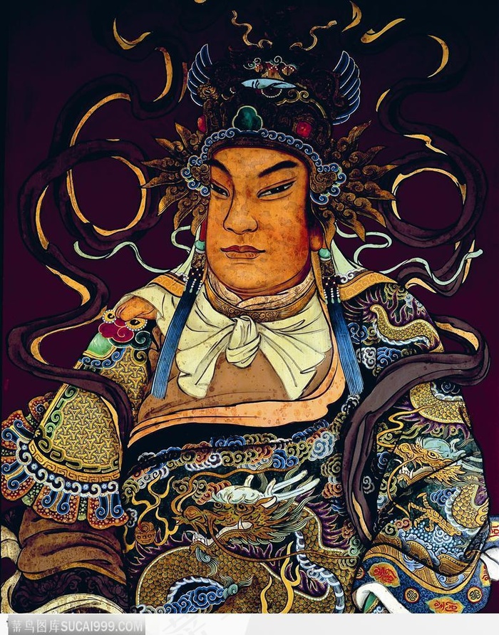 传统文化-精美的天神画像