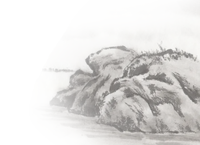 山水画素材中国风水墨画素材元素中国画
