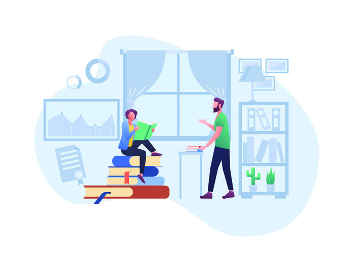 扁平化人物场景办公互联网等距ai矢量设计网页海报UI素材插画