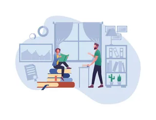 扁平化人物场景办公互联网等距ai矢量设计网页海报UI素材插画