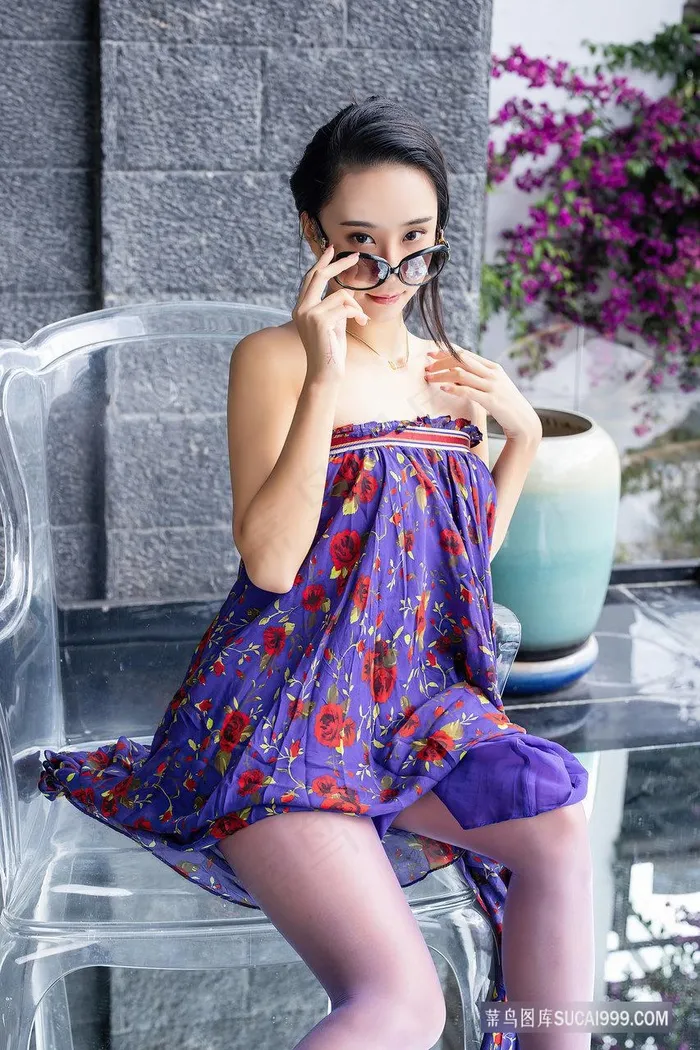 高清性感丝袜美腿美女蓝夏亚洲美女模特写真图片