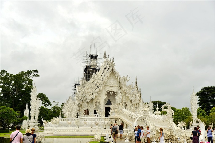 泰国清莱灵光寺风景图片