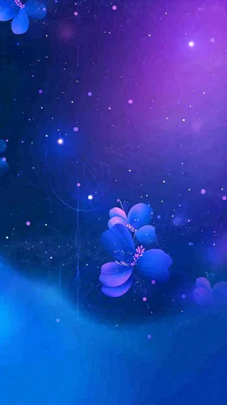 蓝紫色渐变星空科幻简约背景