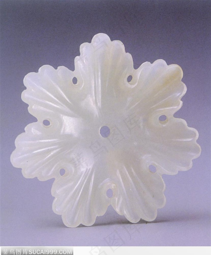 中华传统工艺-白色的梅花玉器