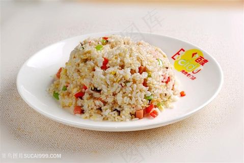 中华美食主食野菌炒饭实拍摄影图