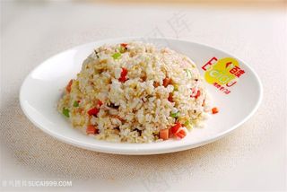 中华美食主食野菌炒饭实拍摄影图