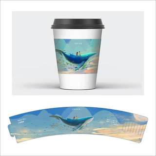 杯套模板纸杯茶杯奶茶10