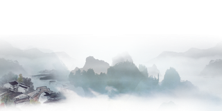 山水画素材中国风水墨画素材元素中国画