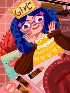 三八妇女节女神节插画