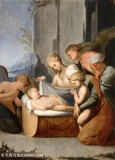 基督之子的睡眠油画图片