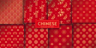 设计红色新年背景风景