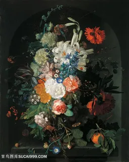 古典高清花朵花卉油画图片 古典高清花朵花卉油画图片