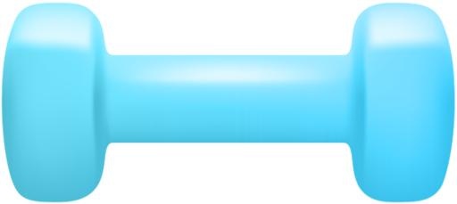 哑铃 PNG免抠(600x269)