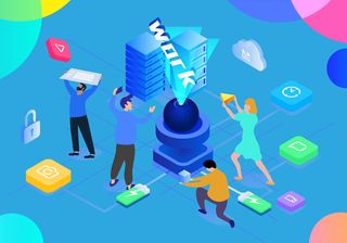 商务2.5D未来科技商务素材