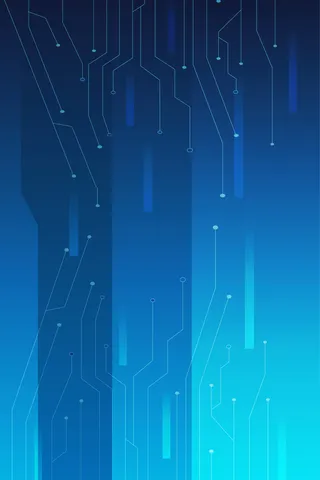 蓝色简约科技动线背景图