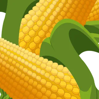 九月你好手绘卡通秋收玉米素材