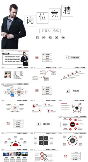 简历求职竞聘精美ppt模板 预览图