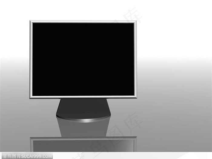 显示器-漂亮的液晶显示器正面