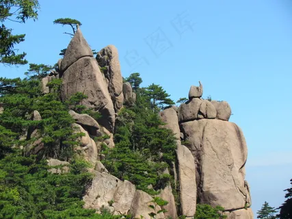 黄山奇石妙笔生花图片 黄山奇石妙笔生花图片