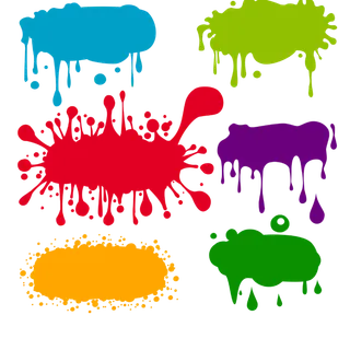 五彩涂鸦矢量图