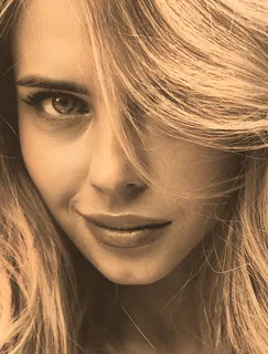 金发女郎头像图片