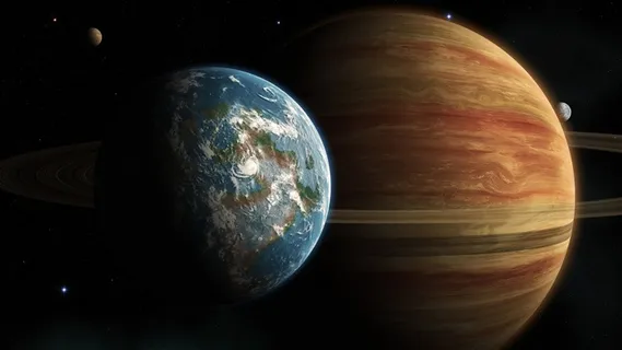 木星与地球图片 木星与地球图片