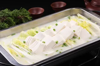 奶豆腐炖菜心 (1)